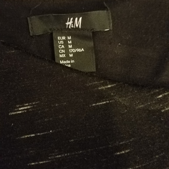 H&M Ruched Longsleeved Black Dress - Picture 5 of 7